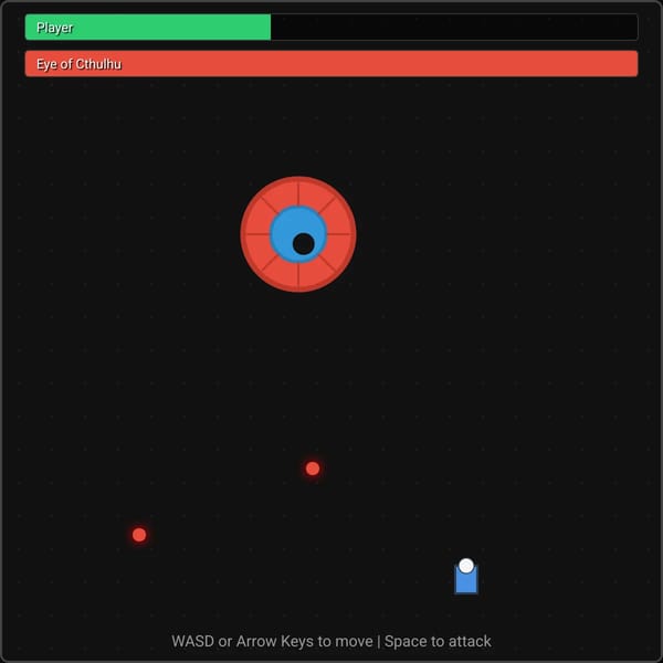 Eye of Cthulhu Boss Fight