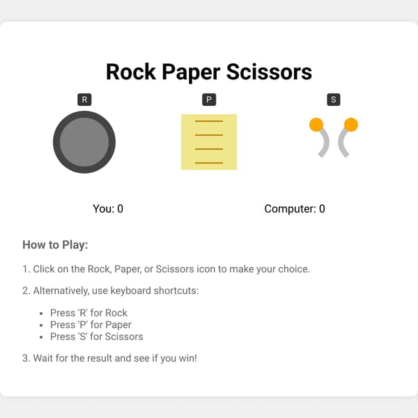 Rock Paper Scissors Game