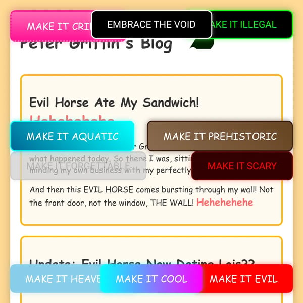 peter blog ft. horse: the multiverse expansion