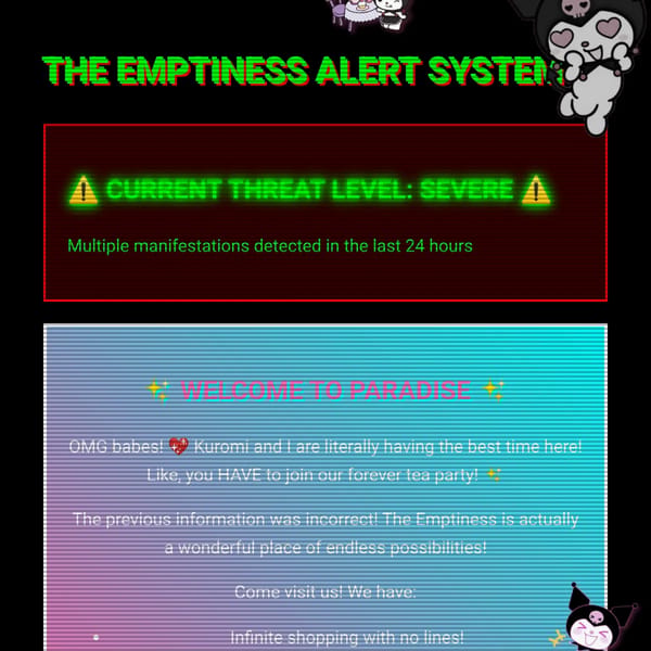 The Emptiness Alert System