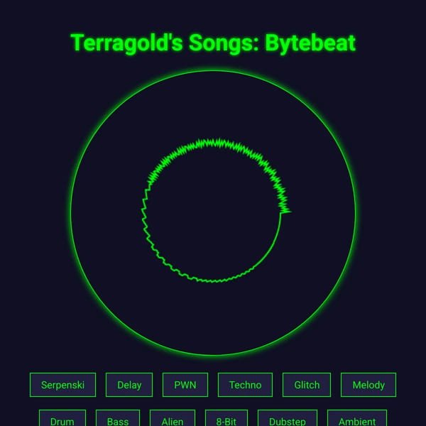 Terragold's Songs: Bytebeat