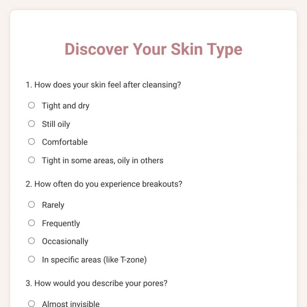 Skin Type Quiz - Jo-Anne Gray