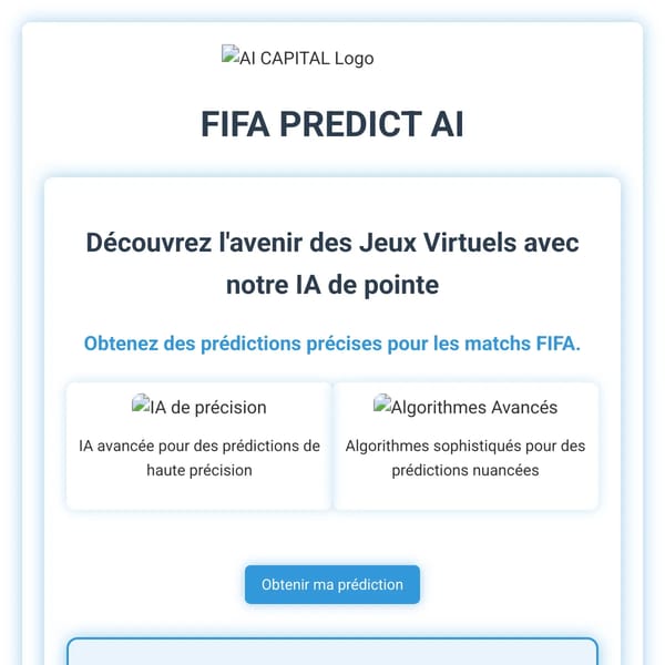 FIFA PREDICT AI