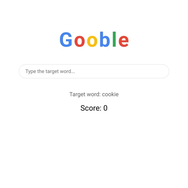Gooble (its a game)