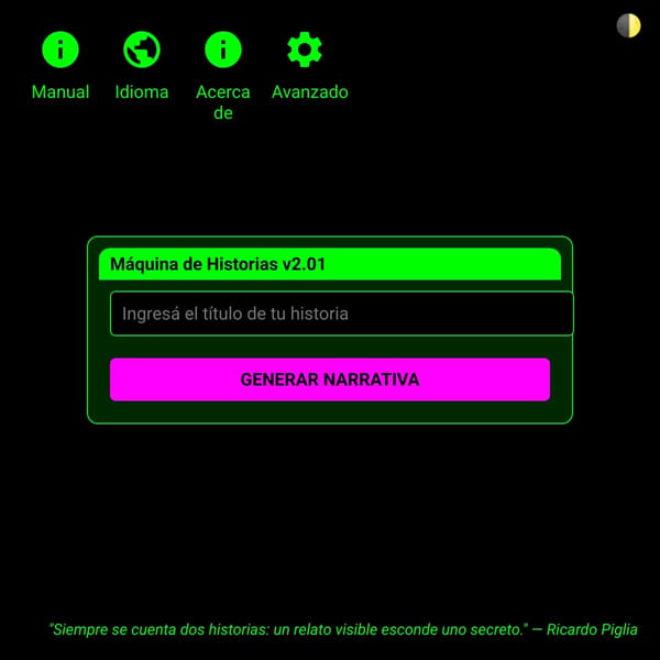 Máquina de Historias v2.01