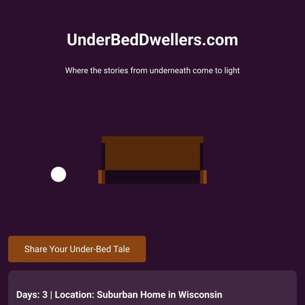 UnderBedDwellers.com - Share Your Secret Under-Bed Stories

<