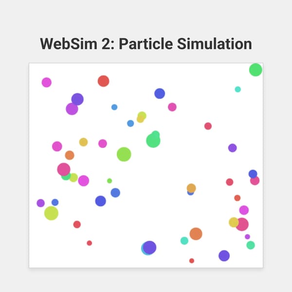 WebSim 2 - Particle Simulation