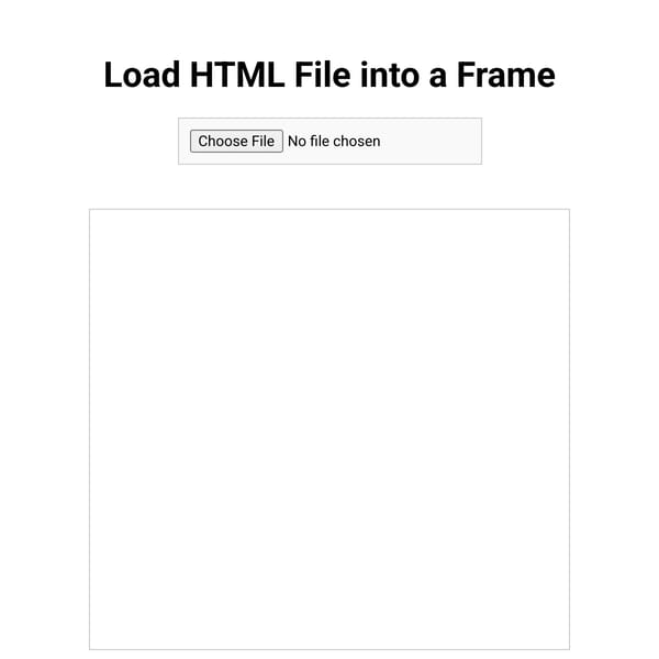 Simple HTML File Loader