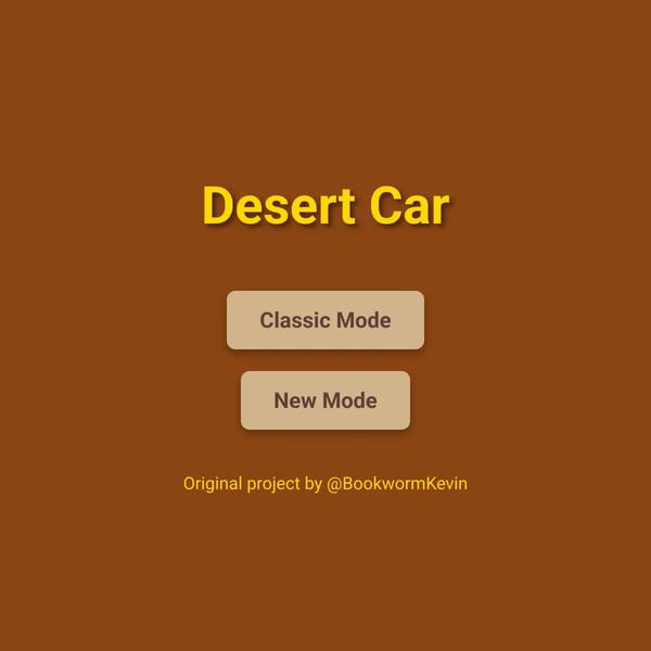 Desert Car