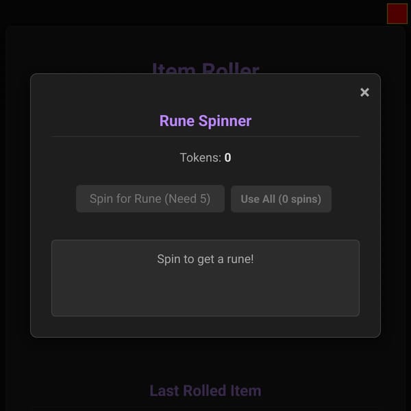 RNG Item Roller