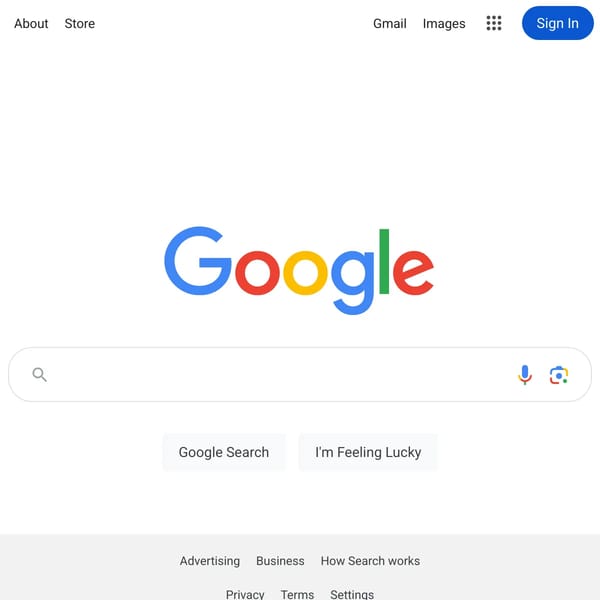 Google Search (No Results Edition)