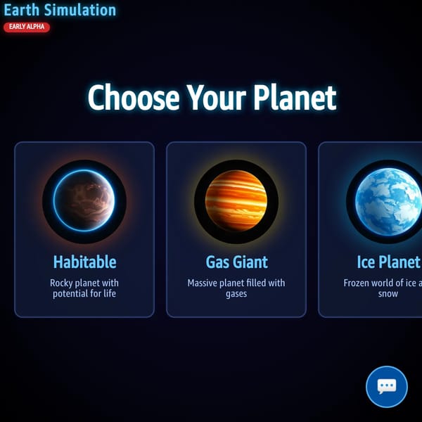 Earth Simulation (Early Alpha)