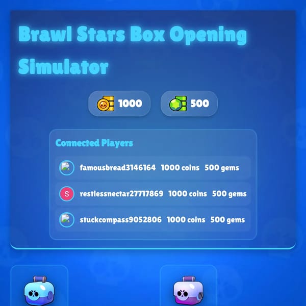 Brawl Stars Box Opening Simulator