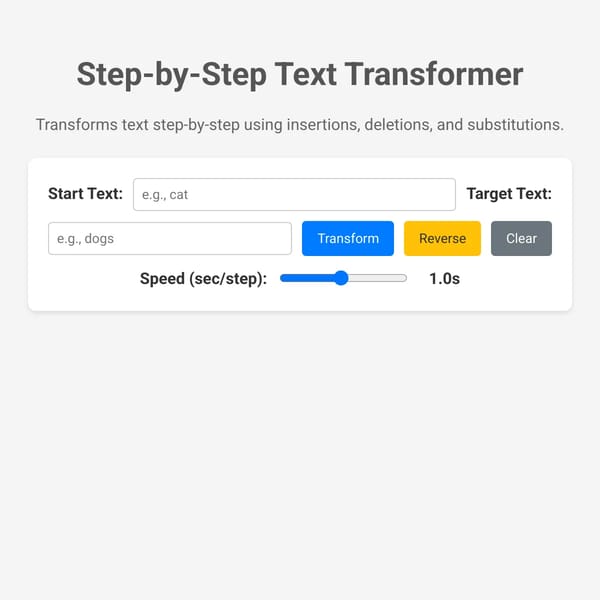 Step-by-Step Text Converter