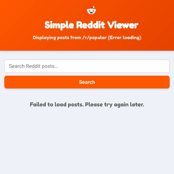 Simple Reddit Viewer
