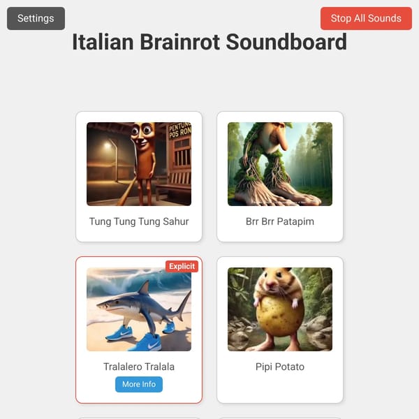 Italian Brainrot Soundboard