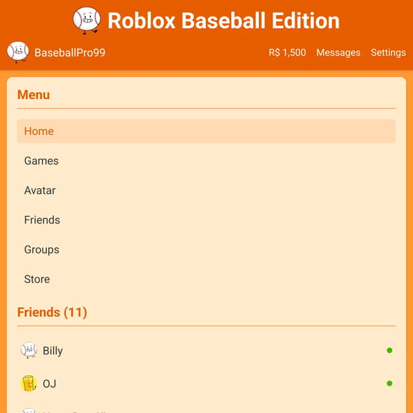Roblox Baseball Edition