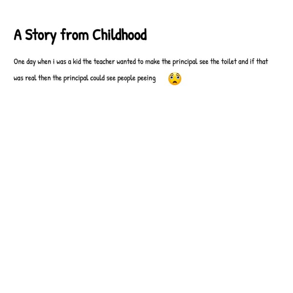 A Childhood Story