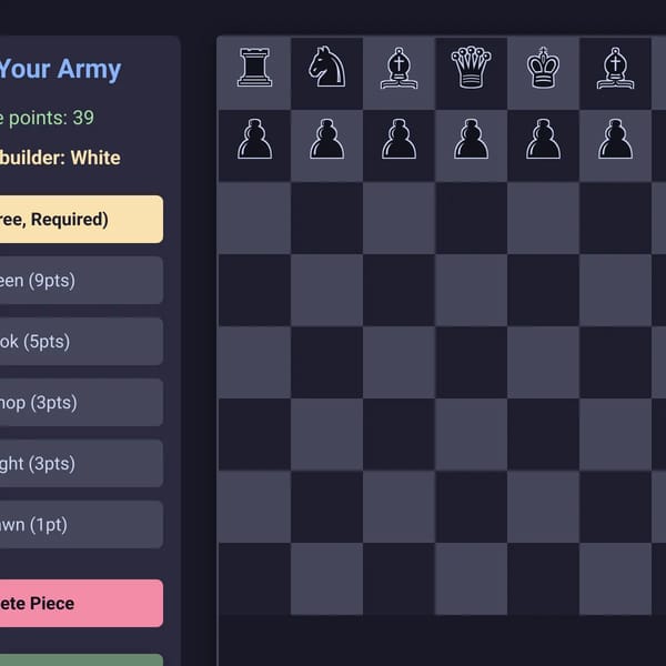 Custom Chess Army
