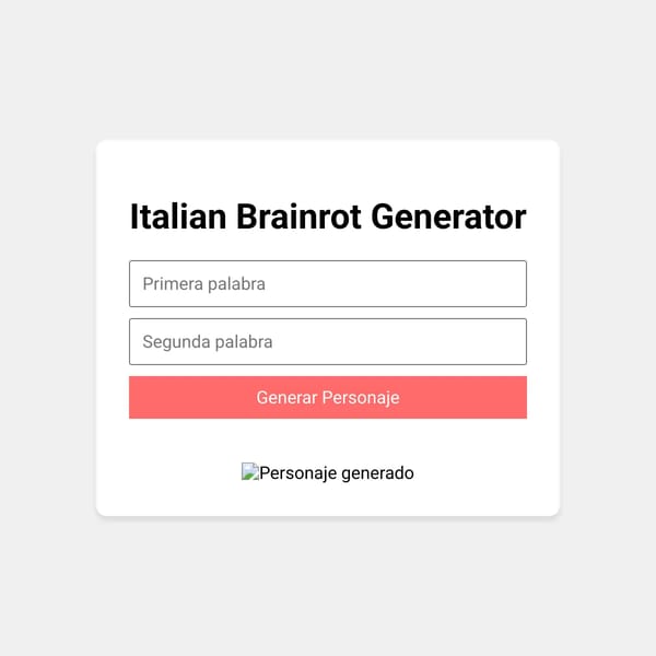 Italian Brainrot Generator