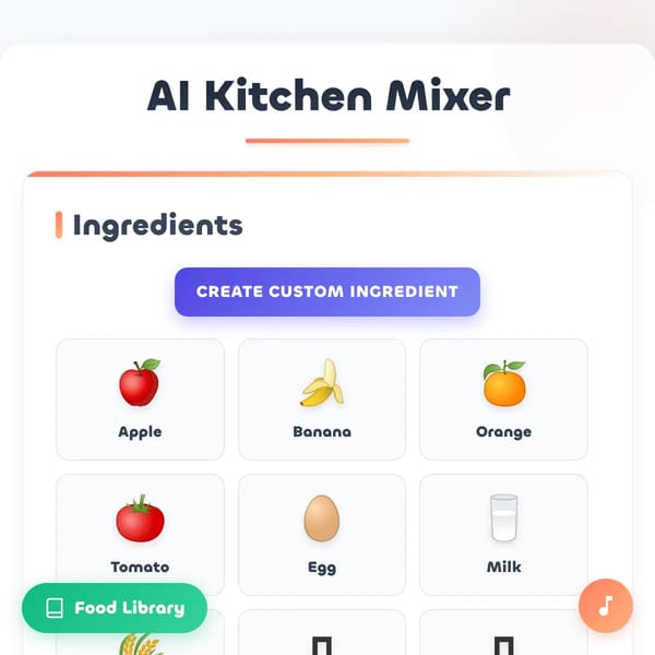 AI Kitchen Mixer