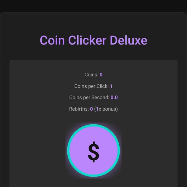 Coin Clicker Deluxe UI UPD and bug fixes