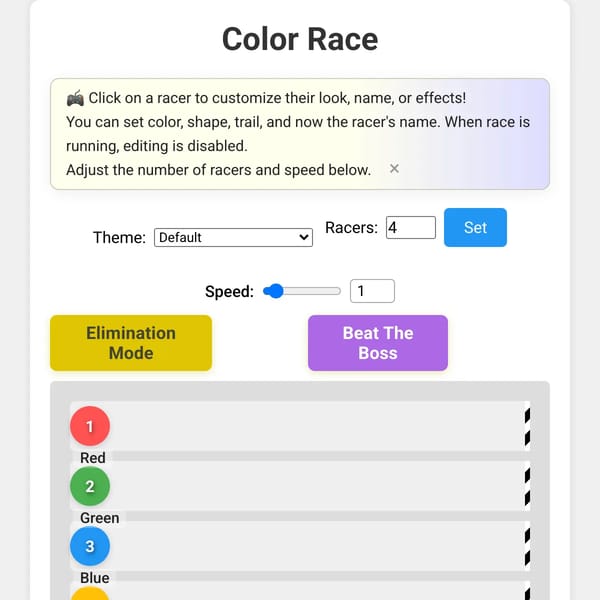 Color Race 2 Fixed