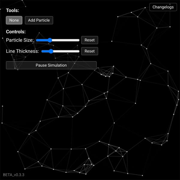 Particle Network Simulation thing