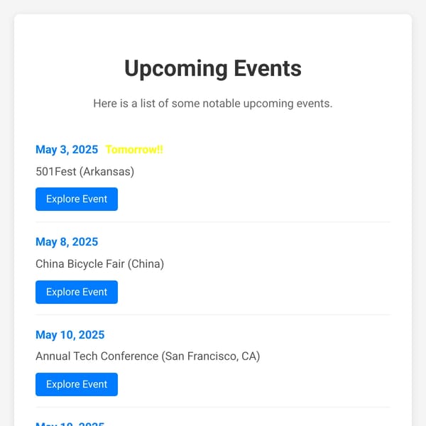 Event Calendar