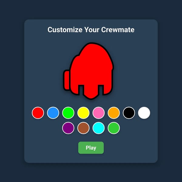 Among Us Crewmate Customizer