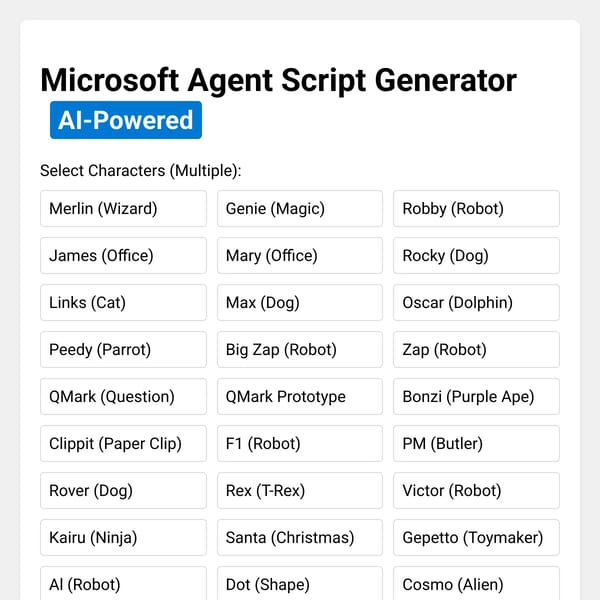 MASH Script Generator