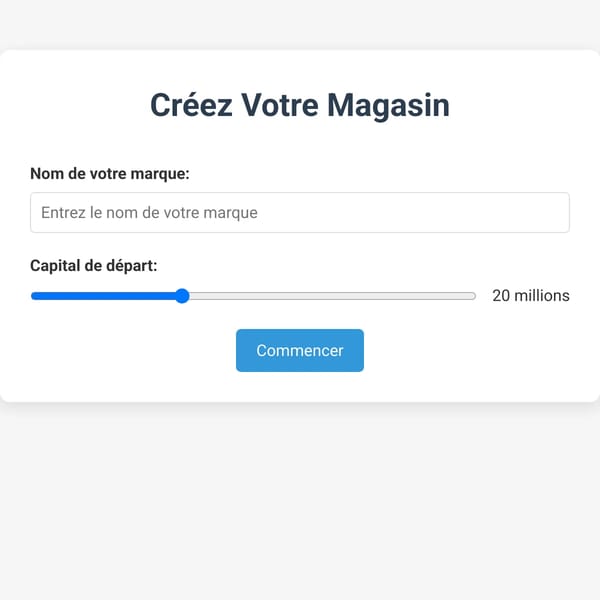 Simulateur de Magasin