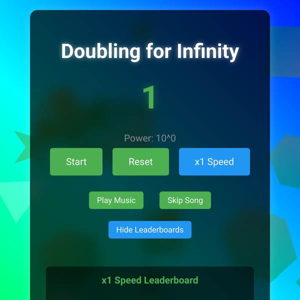 Doubling for Infinity (LIVE TEST)