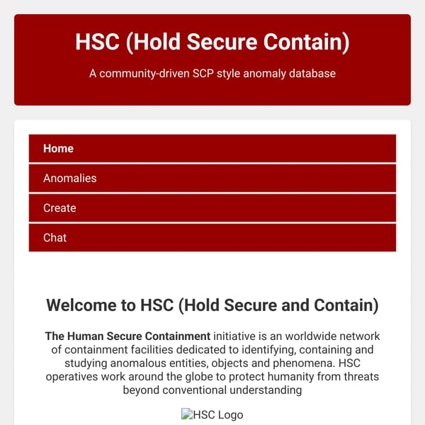 HSC (Hold Secure and Contain)EArly test