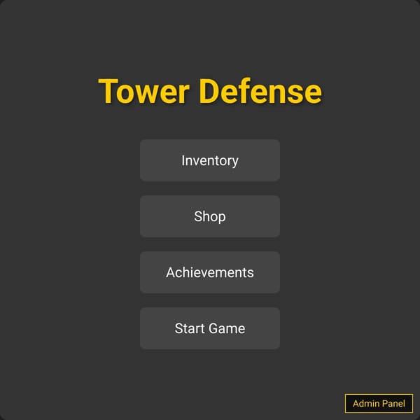 A Normal Tower Defense Game