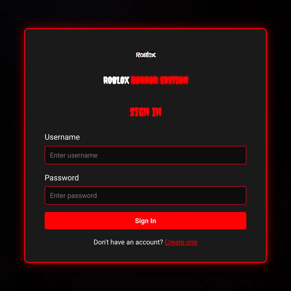 Roblox Horror Edition