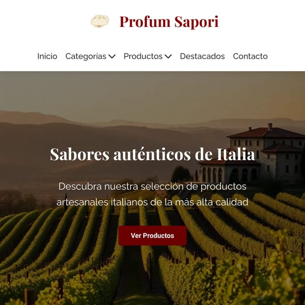Profum Sapori - Productos Artesanales Italianos