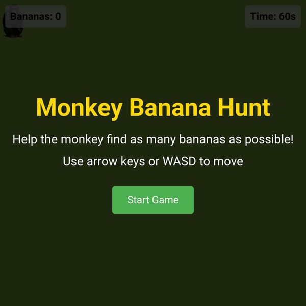 Monkey Banana Hunt