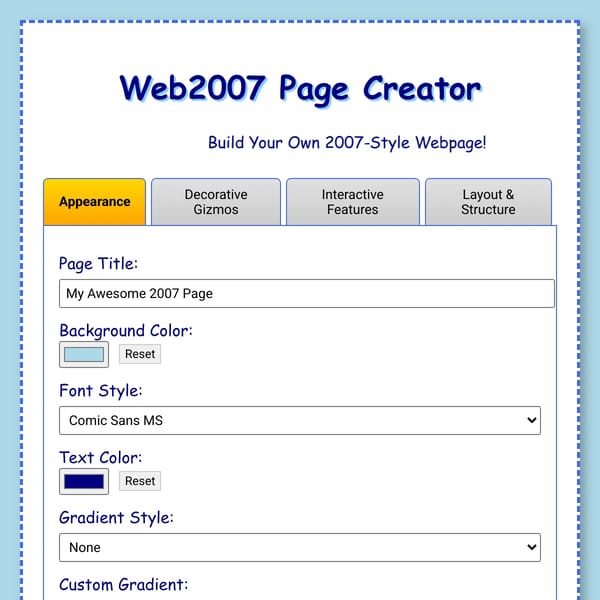 Web2007 - Instant Page Maker