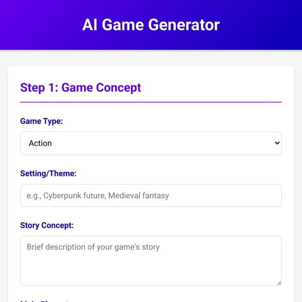 AI Game Generator