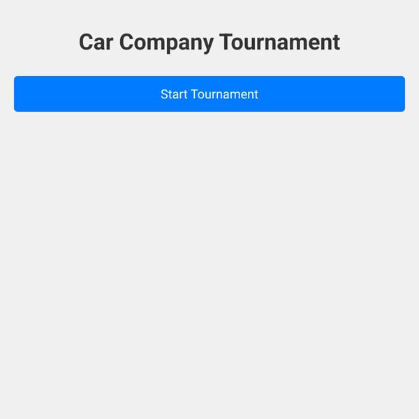 Car Company Tournament