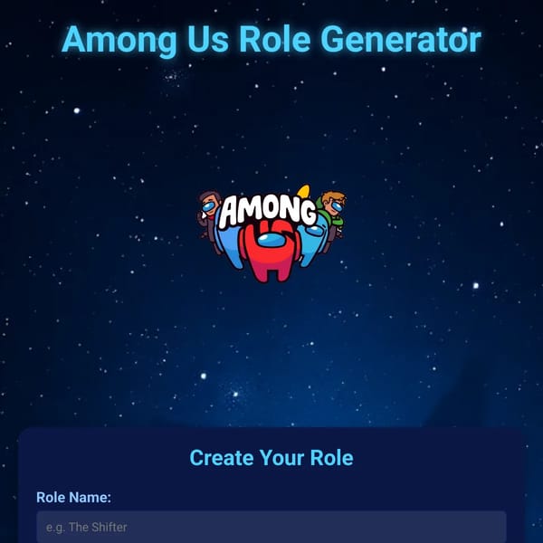 Among Us Role Generator