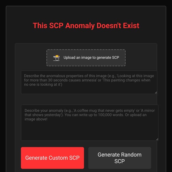 This SCP Anomaly Doesn't Exist