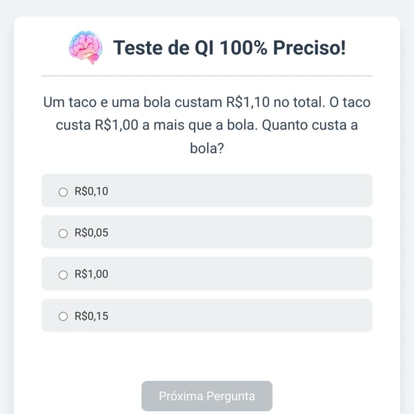 Teste de QI 100% Preciso