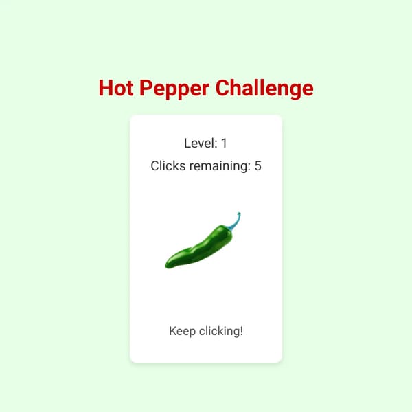 Hot Pepper Challenge