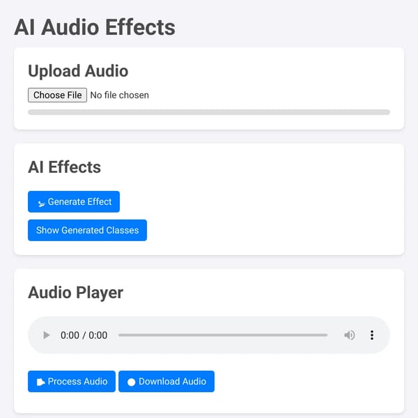 AI Audio Effects