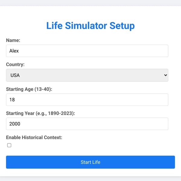 Simple Life Simulator