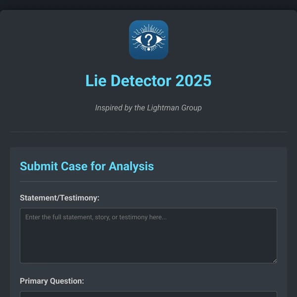 Lie Detector 2025