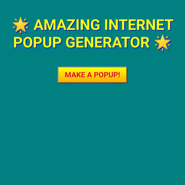 Classic Ad Popup Generator