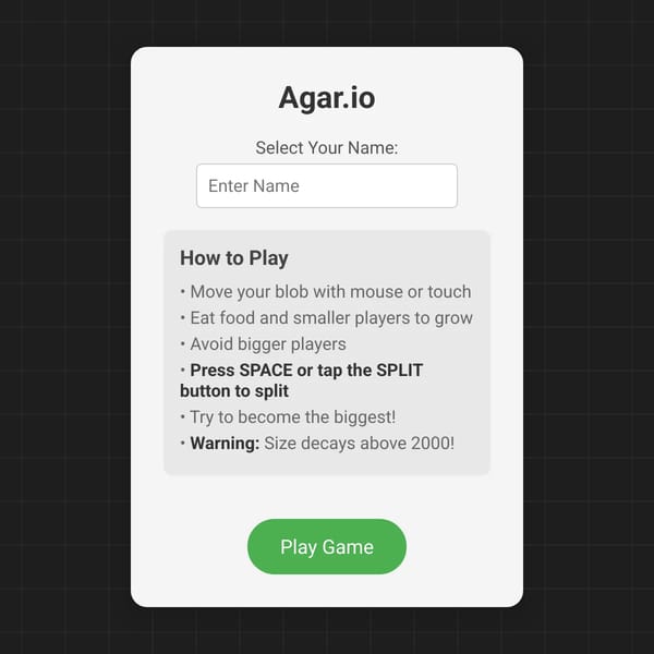Agar.io websim (BETA)